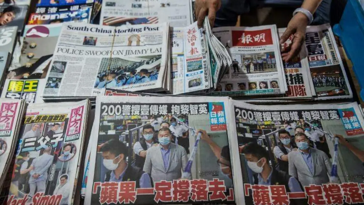 Grupo prensa hongkonésa -AFP